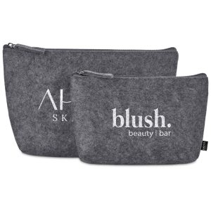 Okiyo Kesho Recycled PET Felt Mini Cosmetic Bag